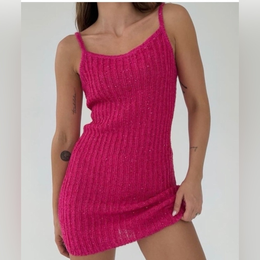RUMORED *NWT* Palm Beach Knit Mini Dress